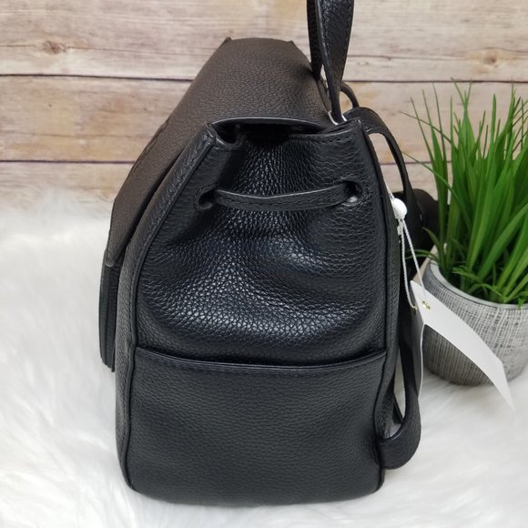 Tory Burch Thea Mini Backpack Black New Leather main image 11